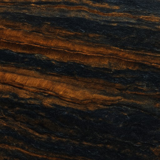 Tiger Eye Semi-Precious Slab — Honed — Natural Stone material sample