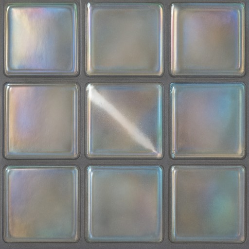 Iridescent Glass Mosaic — Lappato — Ceramic, Porcelain & Tile material sample
