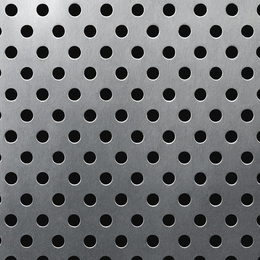 Perforated Aluminium Sheet — Mirror — Metals & Metal Finishes material sample