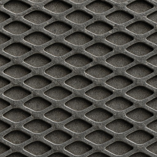 Expanded Aluminium Mesh — Patinated — Metals & Metal Finishes material sample