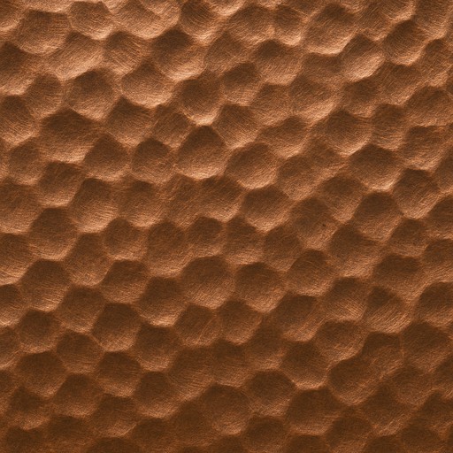 Hammered Copper — Powder-Coated — Metals & Metal Finishes material sample