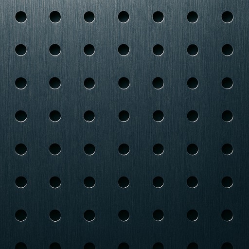 Metal Baffle Ceiling — Perforated material sample