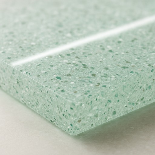 Recycled Glass Worktop — Honed — Countertops & Work Surfaces material sample