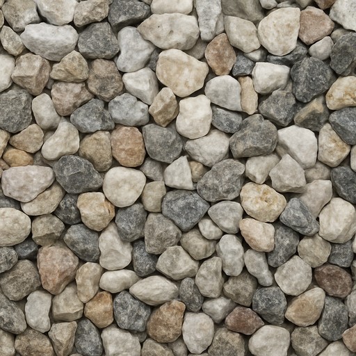 Marble Chips White — Textured — Landscape & Exterior Works material sample