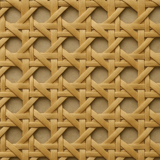 Woven Cane Panel — Bio-Based — Specialty, Sustainable & Smart material sample