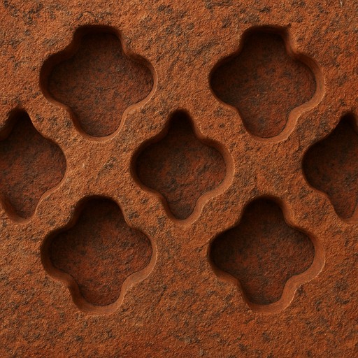 Terracotta Jali — Textured — Ceramic, Porcelain & Tile material sample