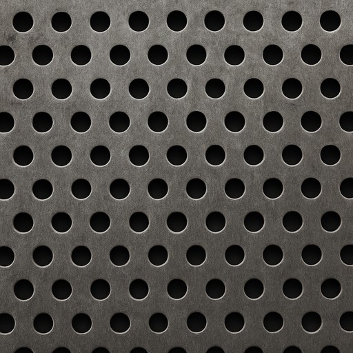 Perforated Aluminium Sheet — Patinated — Metals & Metal Finishes material sample