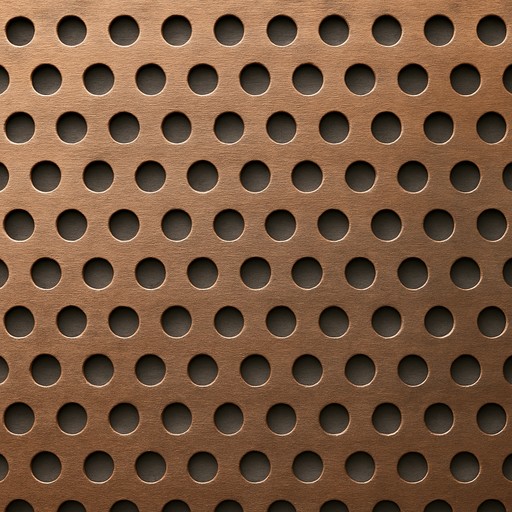 Perforated Steel Sheet — Natural — Metals & Metal Finishes material sample
