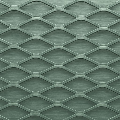 Expanded Steel Mesh — Brushed — Metals & Metal Finishes material sample