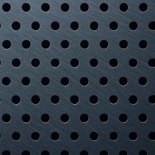 Perforated Metal Ceiling — Perforated material sample