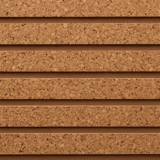 Cork Acoustic Ceiling — Slatted — Ceilings & Acoustic material sample