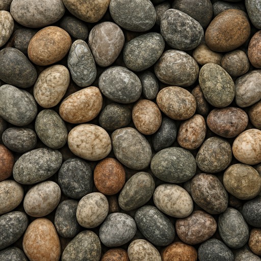 River Pebble Mixed — Flamed — Landscape & Exterior Works material sample
