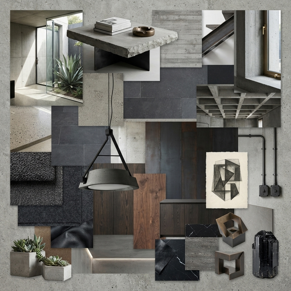 Brutalist interior design theme — Architectural