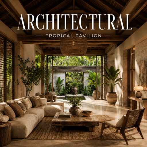 Tropical Pavilion — Architectural interior design theme