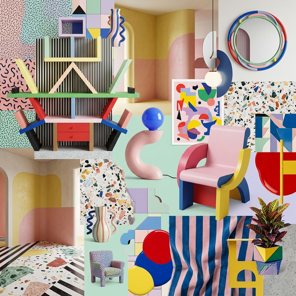 Memphis Design interior design theme — Art Movements