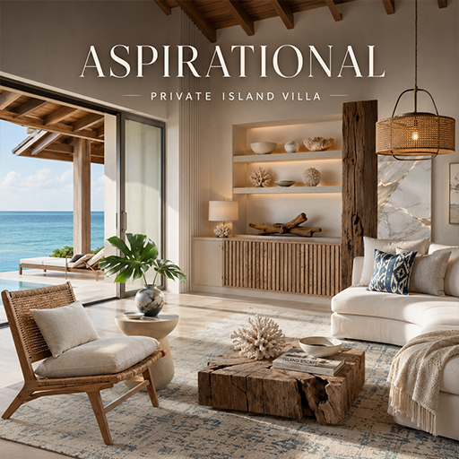 Private Island Villa — Aspirational interior design theme
