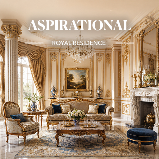 Royal Residence — Aspirational interior design theme