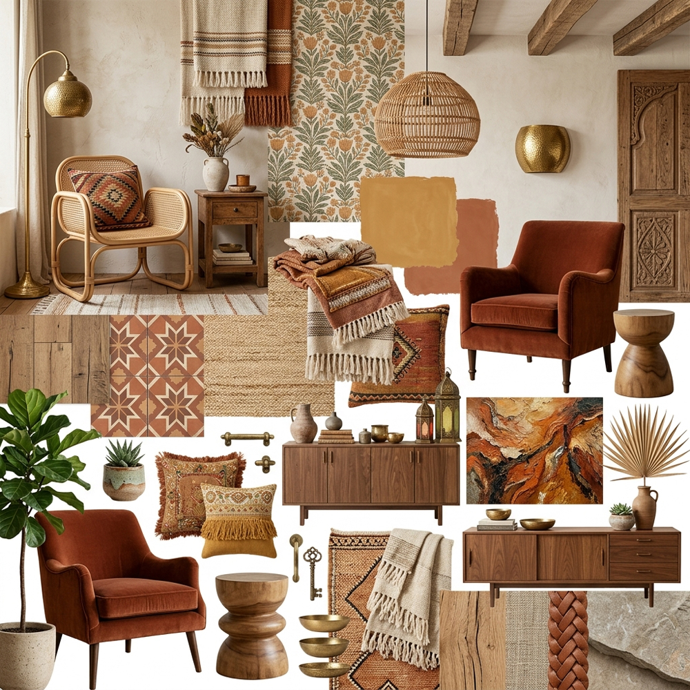 Boho interior design theme — Bohemian