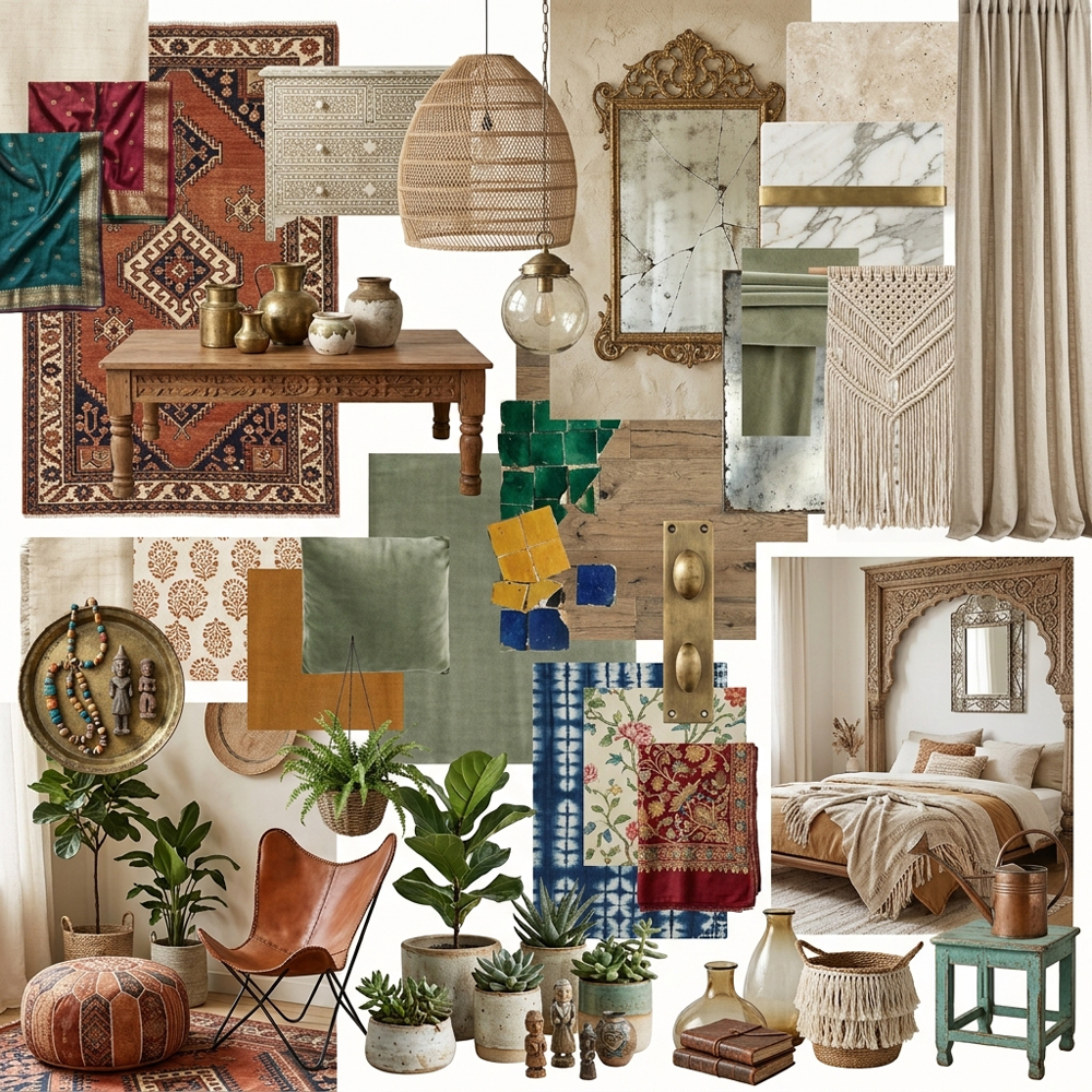 Eclectic Boho interior design theme — Bohemian
