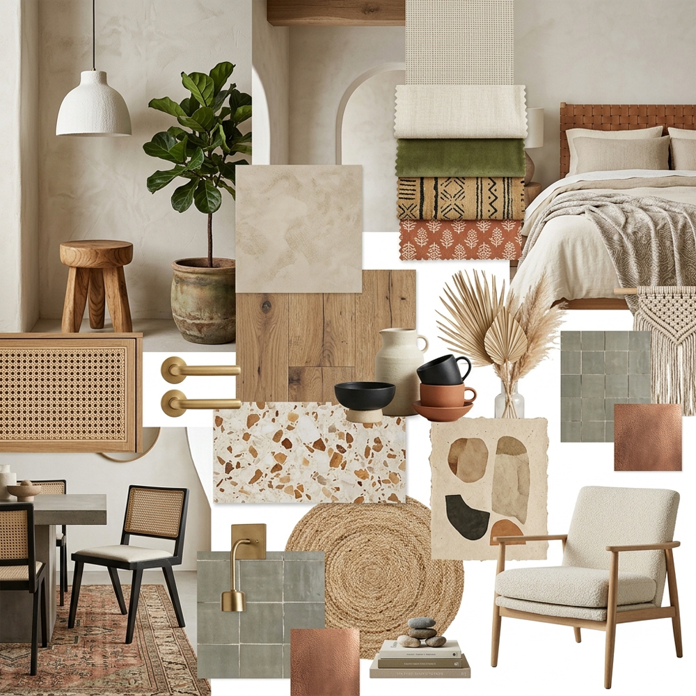 Modern Boho interior design theme — Bohemian