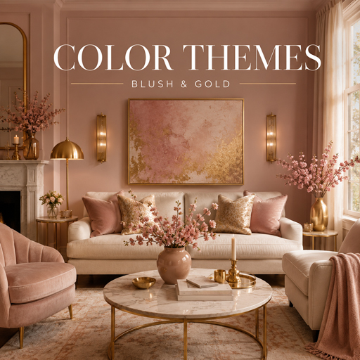 Blush & Gold — Color Themes interior design theme