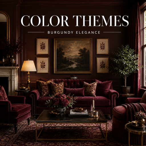 Burgundy Elegance — Color Themes interior design theme