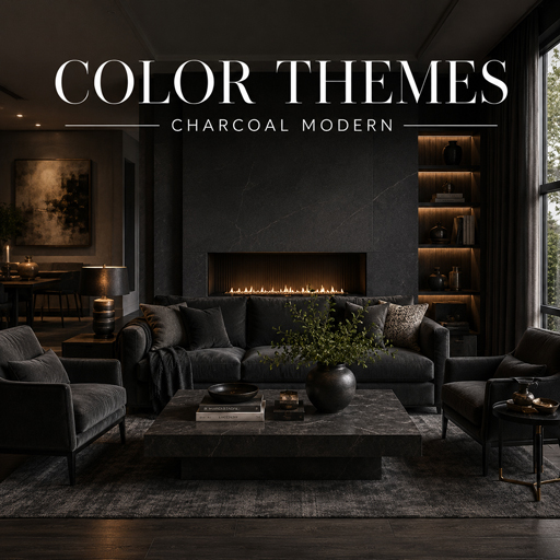 Charcoal Modern — Color Themes interior design theme