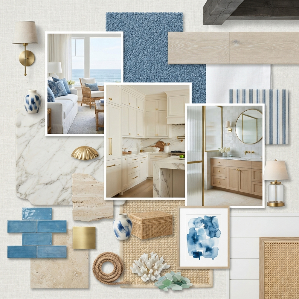 Coastal Blue interior design theme — Color Themes