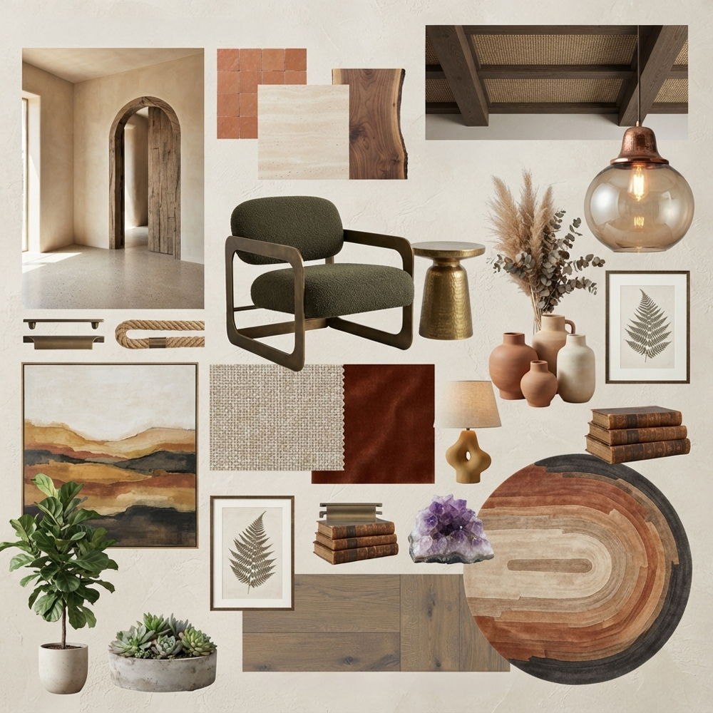 Earth Tones interior design theme — Color Themes