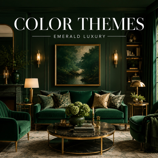 Emerald Luxury — Color Themes interior design theme