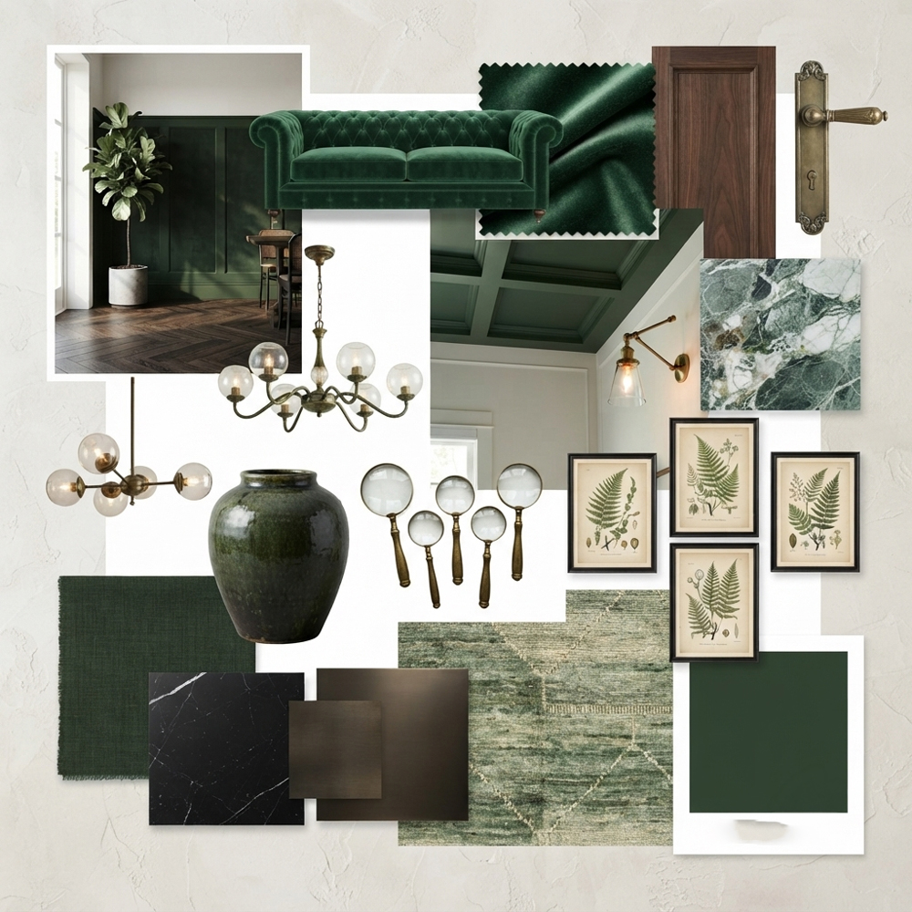 Forest Green interior design theme — Color Themes