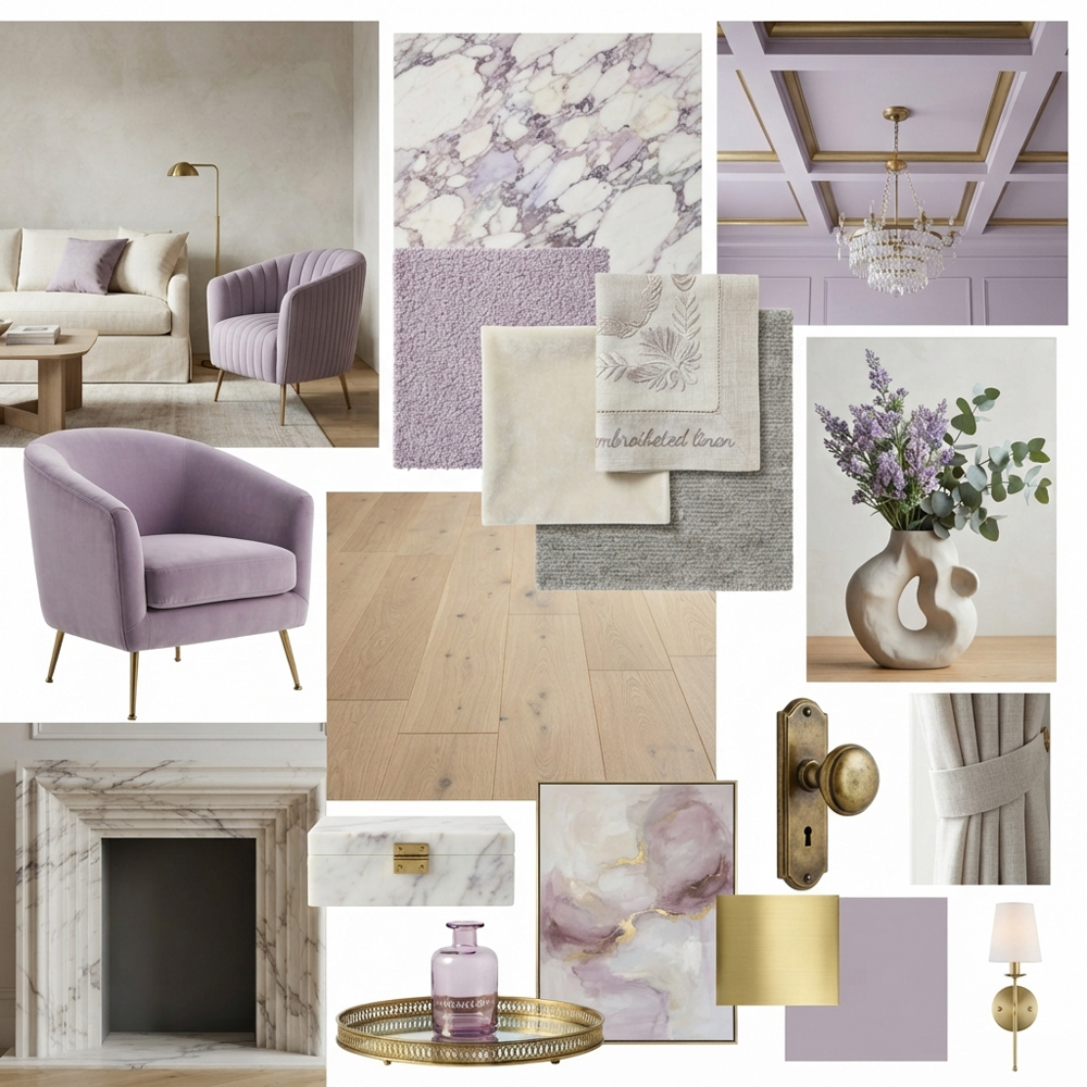 Lavender Serenity interior design theme — Color Themes