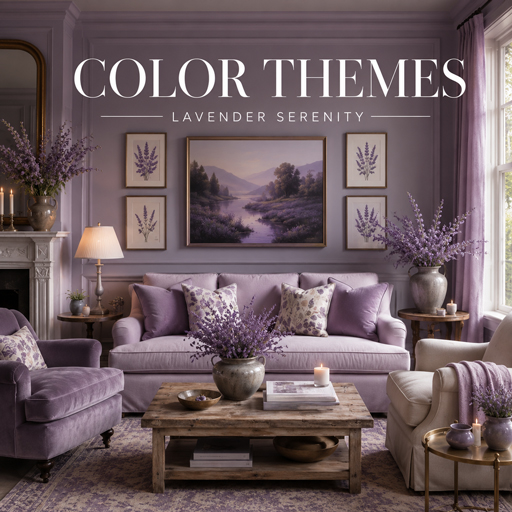Lavender Serenity — Color Themes interior design theme
