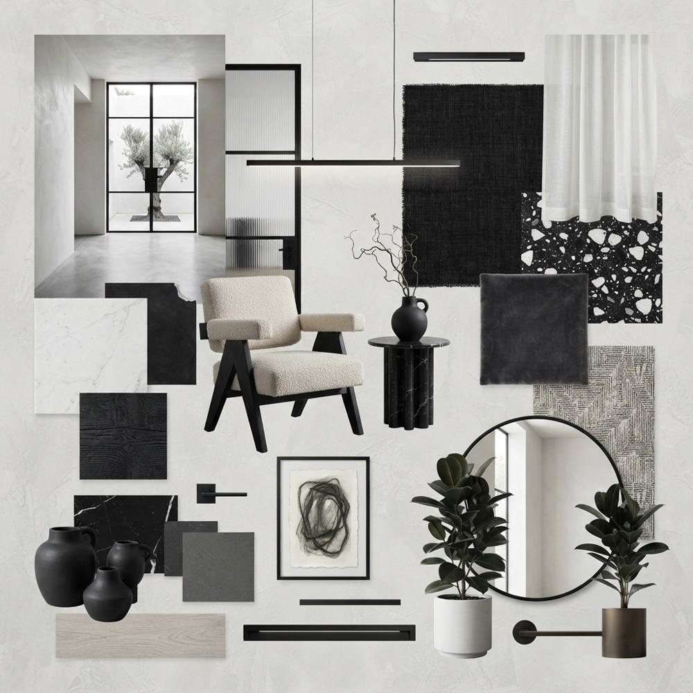 Monochrome interior design theme — Color Themes