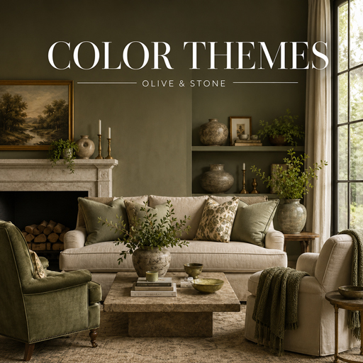 Olive & Stone — Color Themes interior design theme