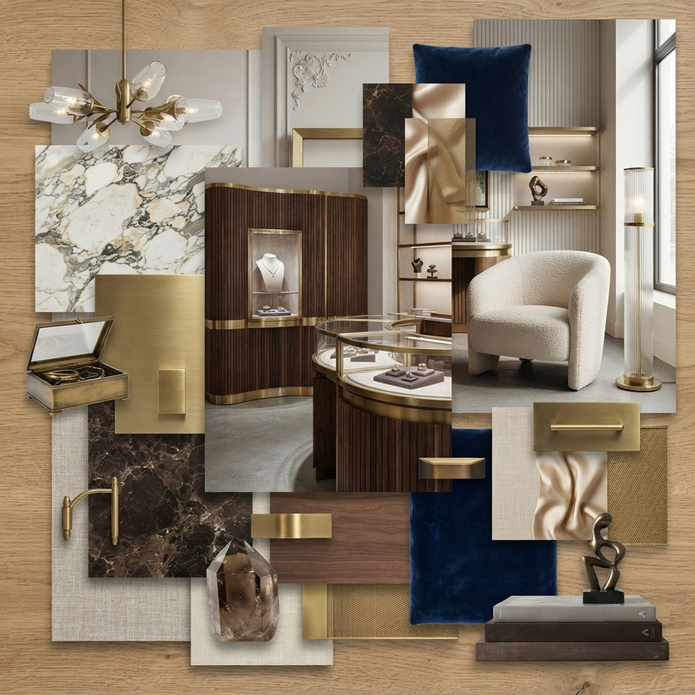 Jewelry Showroom interior design theme — Commercial