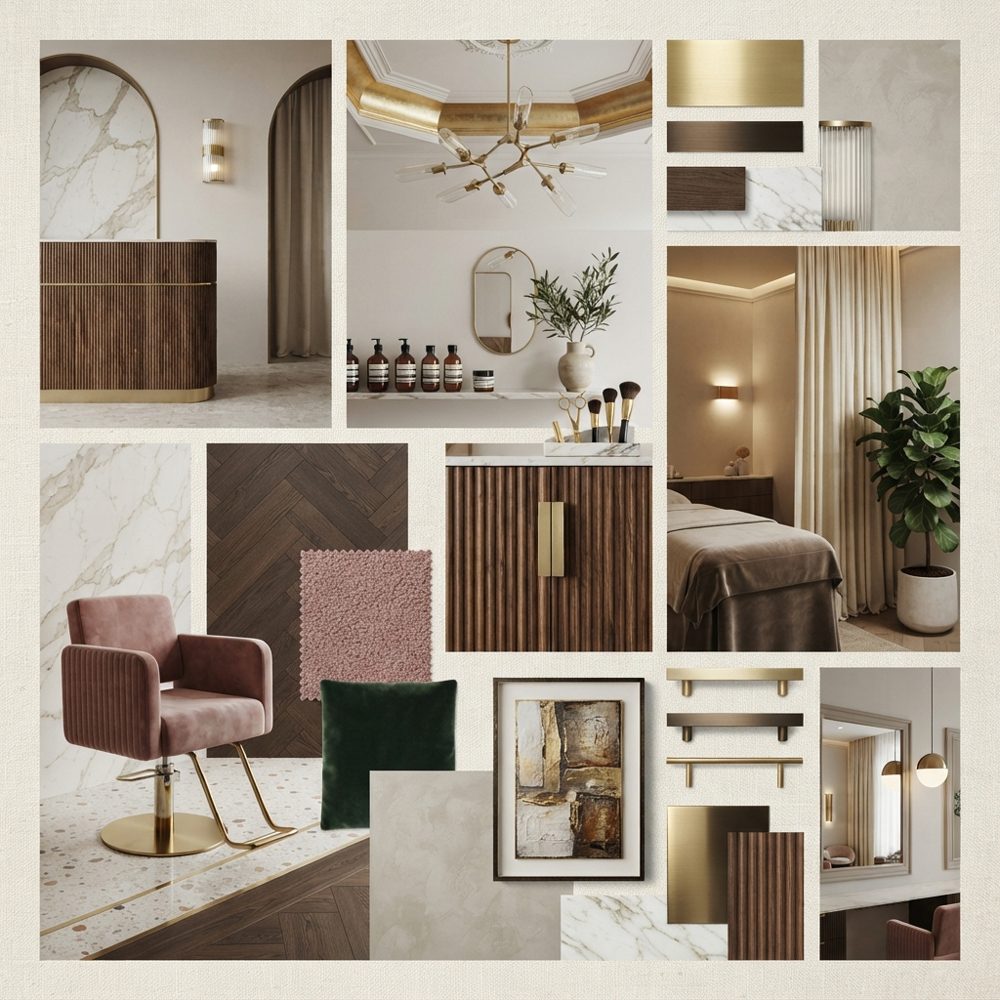 Luxury Salon interior design theme — Commercial