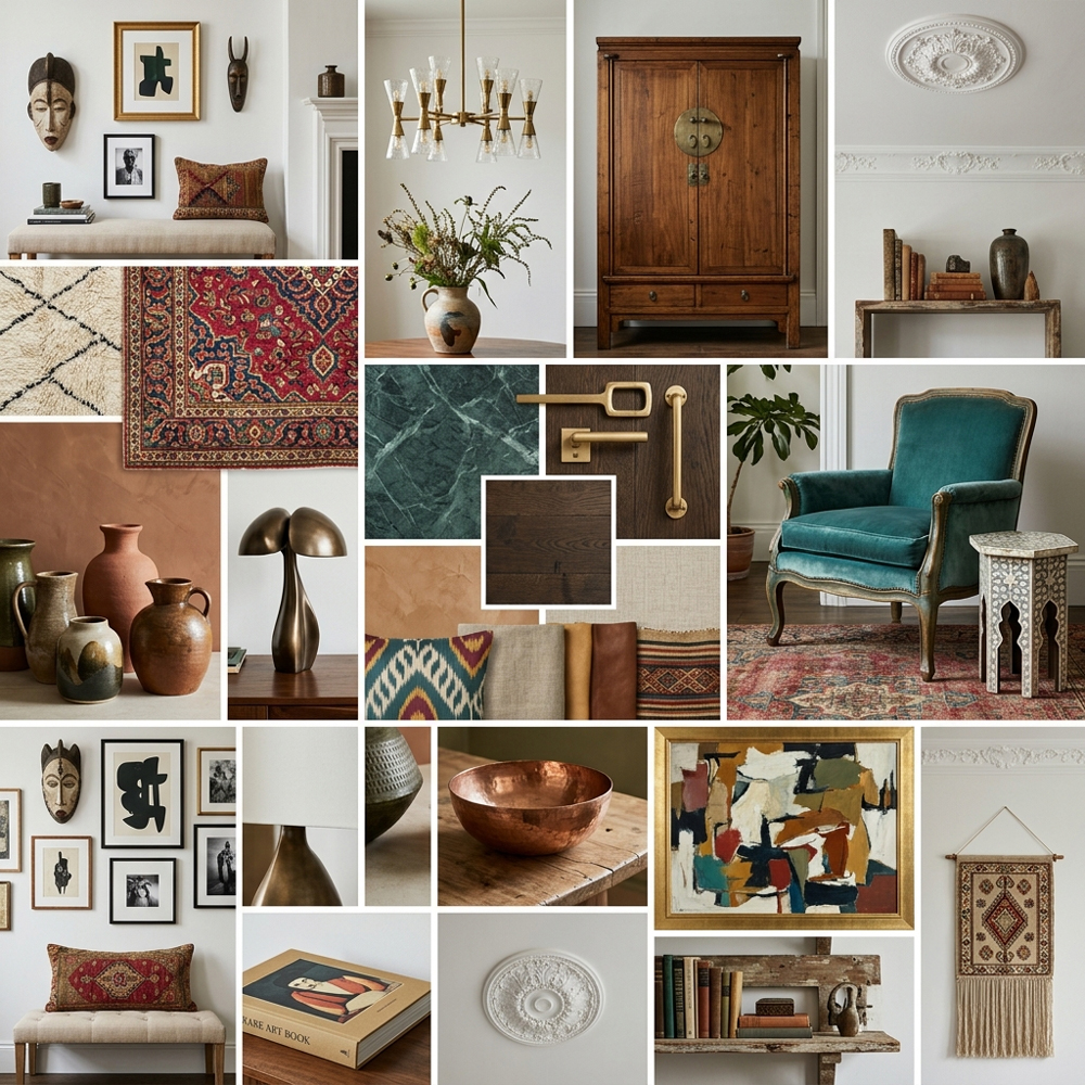 Curated Collector interior design theme — Eclectic