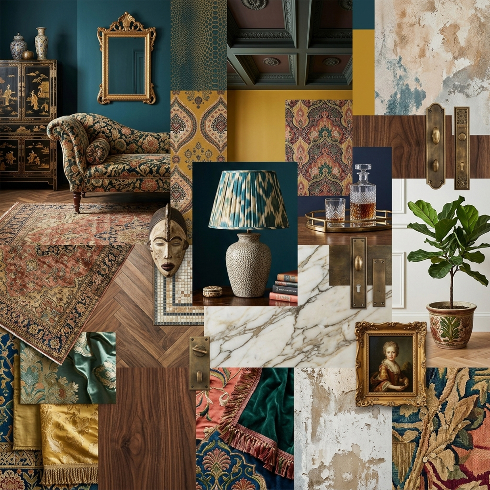 Maximalist interior design theme — Eclectic