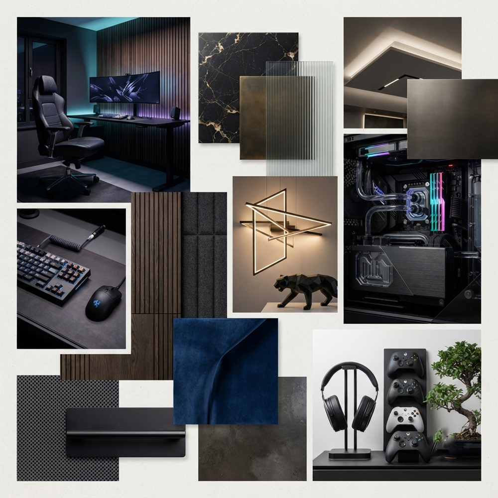 Gamer Setup interior design theme — Entertainment
