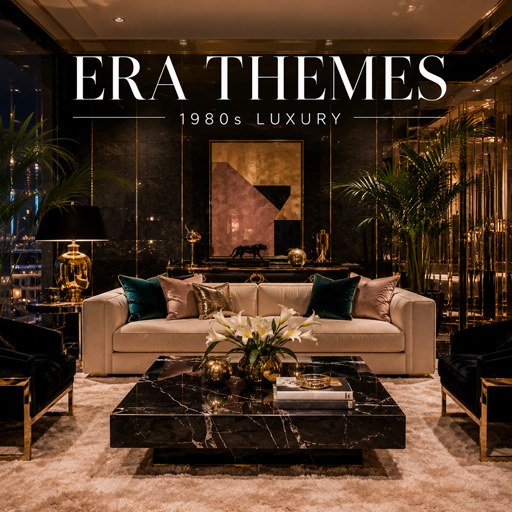 1980s Luxury interior design theme
