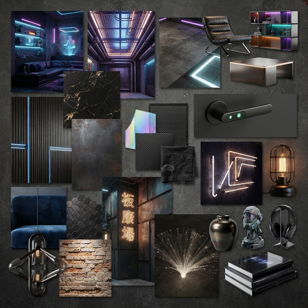 Cyberpunk interior design theme — Fantasy & Entertainment