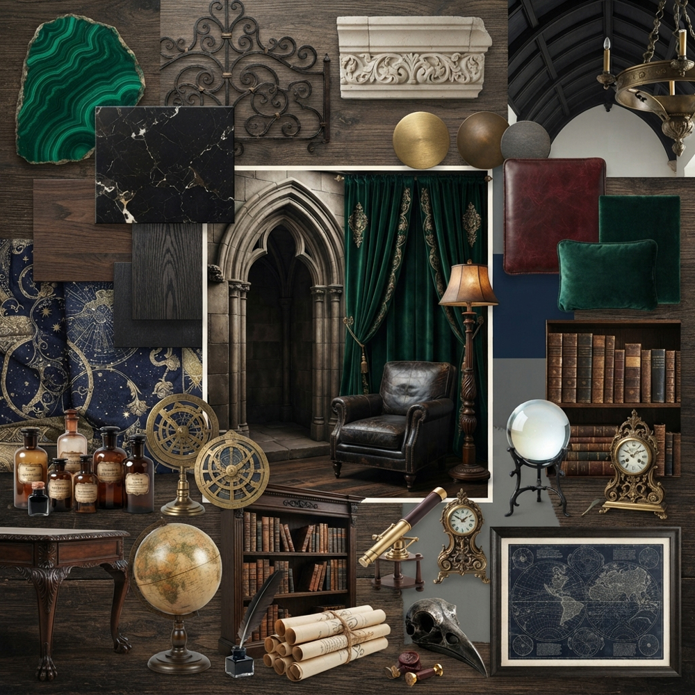 Wizard's Study interior design theme — Fantasy & Entertainment