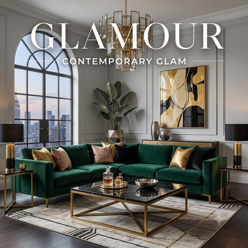 Contemporary Glam — Glamour interior design theme