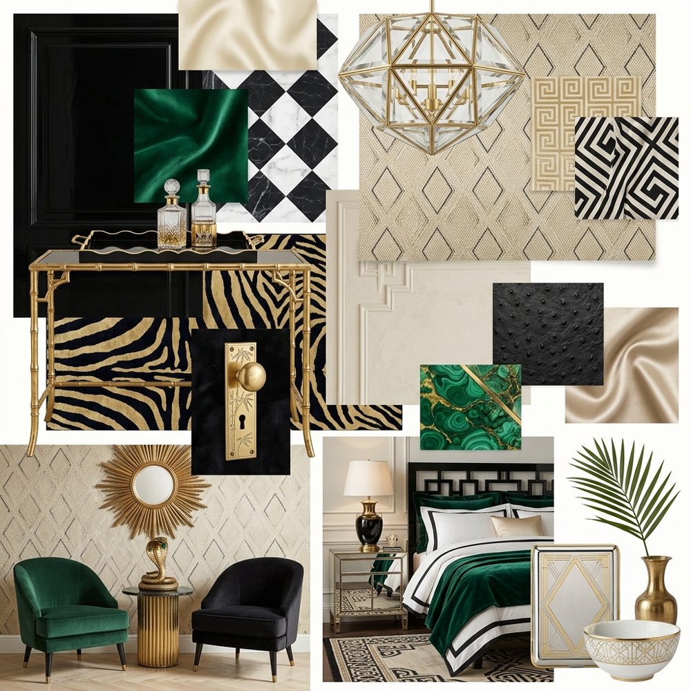 Hollywood Regency interior design theme — Glamour