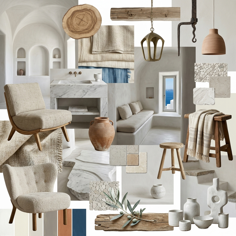 Cycladic Minimalism interior design theme — Greece
