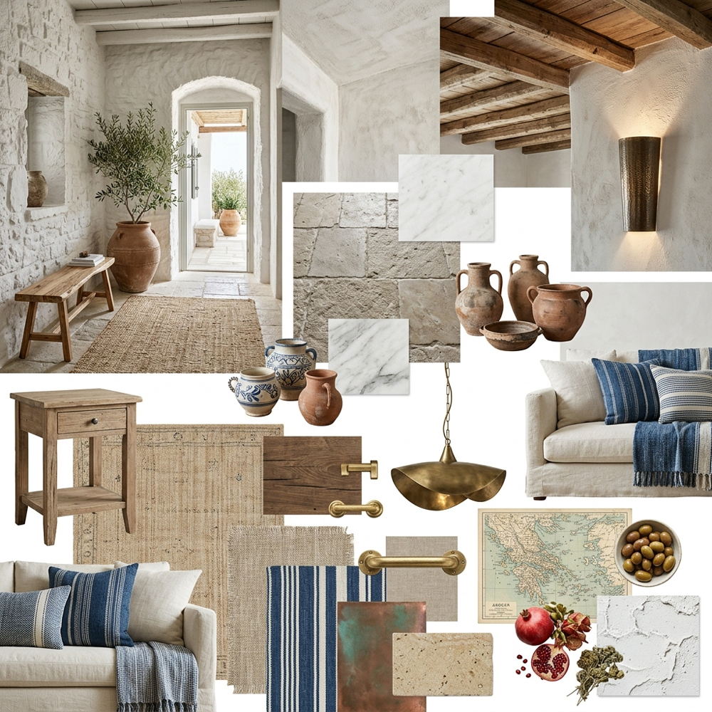 Greek Mediterranean interior design theme — Greece