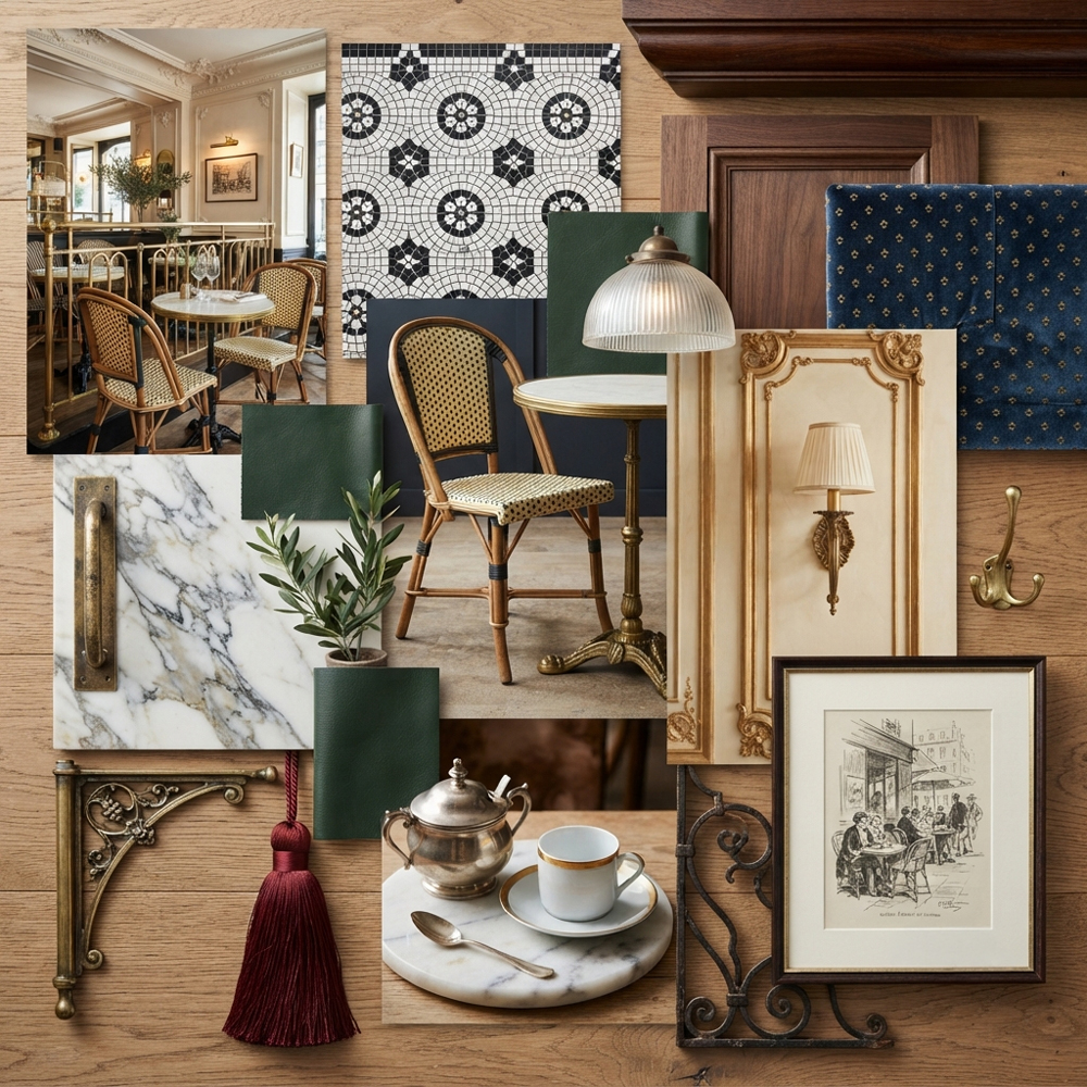 Parisian Café interior design theme — Hospitality