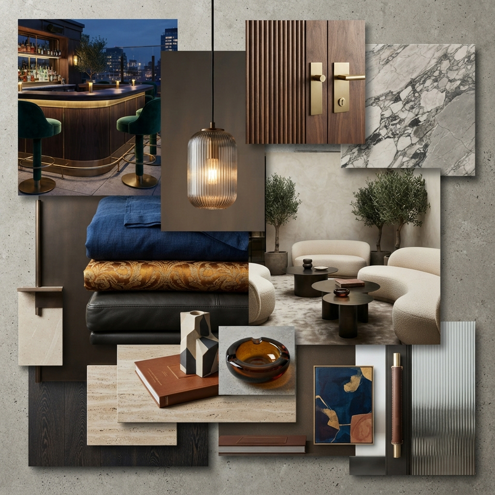 Rooftop Lounge interior design theme — Hospitality