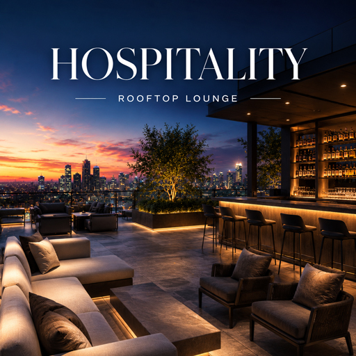 Rooftop Lounge — Hospitality interior design theme